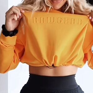 Core Raw Gear Crop Hoodie